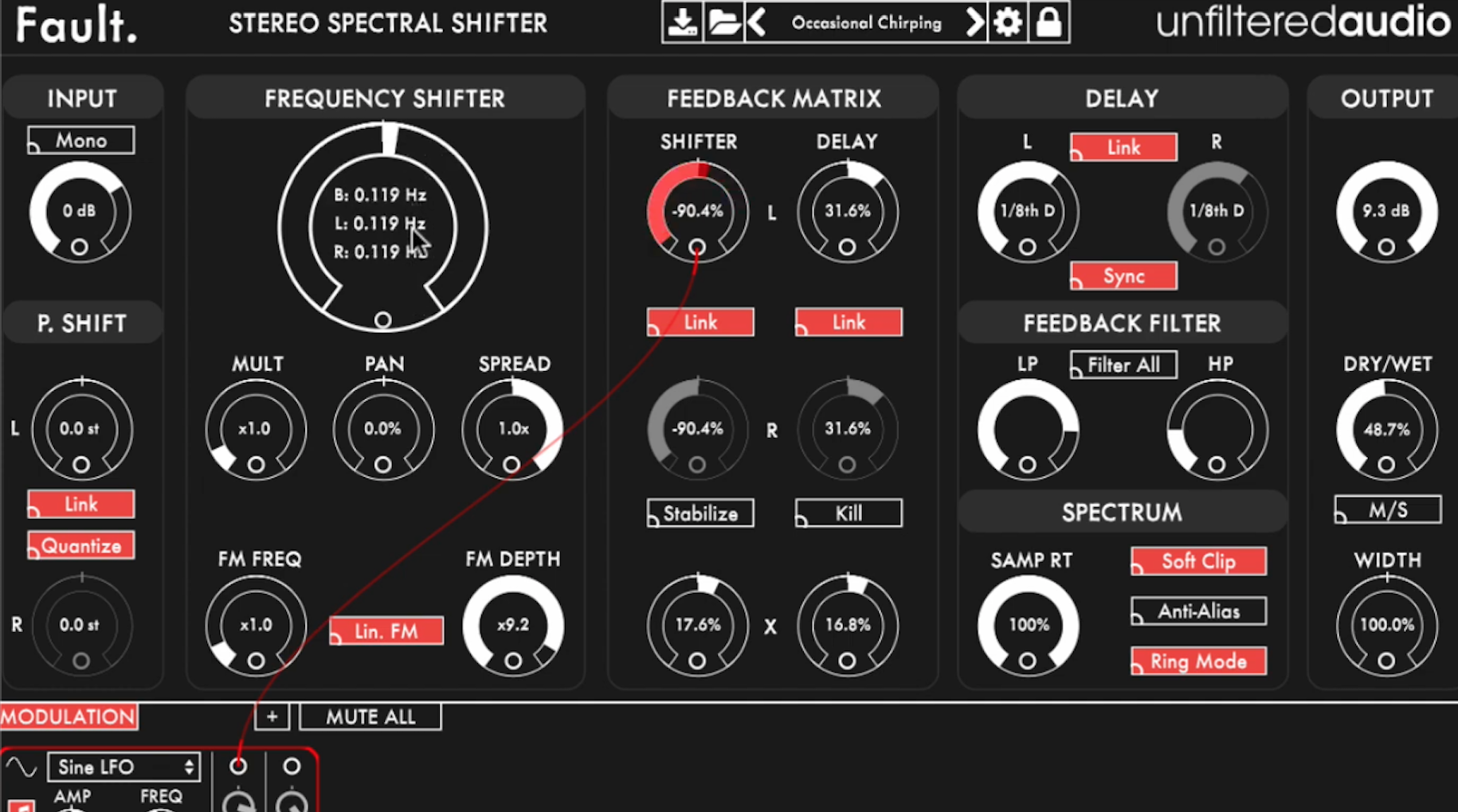 Plugin Alliance Unfiltered Audio Fault  (pitch shifting)